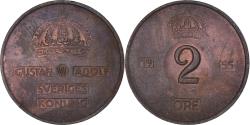 World Coins - Coin, Sweden, Gustaf VI, 2 Öre, 1955, , Bronze, KM:821