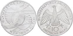 World Coins - Federal Republic of Germany, 10 Mark, 1972, Karlsruhe, Silver,