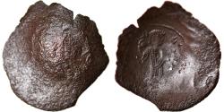 Ancient Coins - Coin, Isaac II Angelos, Aspron trachy, 1185-1195, Constantinople,