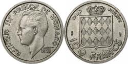 World Coins - Monaco, Rainier III, 100 Francs, Cent, 1956, Paris, Copper-nickel,