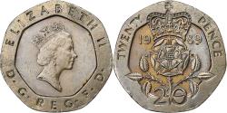World Coins - Coin, Great Britain, Elizabeth II, 20 Pence, 1989, , Copper-nickel