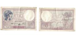 World Coins - France, 5 Francs, Violet, 1940, R.66304, VF(30-35), Fayette:4.15, KM:83