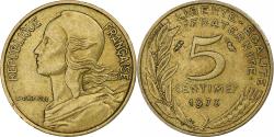 World Coins - France, 5 Centimes, Marianne, 1973, Pessac, Aluminum-Bronze,