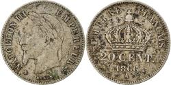 World Coins - Coin, France, Napoleon III, Napoléon III, 20 Centimes, 1866, Paris,