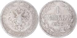 World Coins - Coin, Finland, Alexander II, Markka, 1866, Helsinki, , Silver, KM:3.1