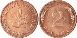 World Coins - Coin, GERMANY - FEDERAL REPUBLIC, 2 Pfennig, 1974, Stuttgart, , Copper