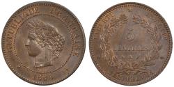 World Coins - Coin, France, Cérès, 5 Centimes, 1894, Paris, , Bronze, KM:821.1