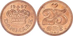World Coins - Coin, Denmark, 25 Öre, 1997