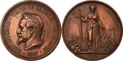 World Coins - France, Medal, Visite de Napoleon III à la Chambre de Commerce de Lille, 1867