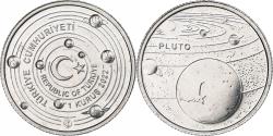 World Coins - Turkey, Kurus, Pluto, 2022, Istanbul, Aluminum,