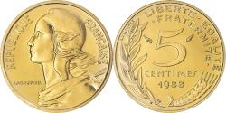 World Coins - Coin, France, Marianne, 5 Centimes, 1988, Paris, série FDC,