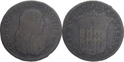 World Coins - Monaco, Louis I, 3 Sols, Pezetta, 1673, Monaco, Billon, , Gadoury:MC48