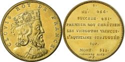 World Coins - France, Medal, Les Rois de France, Clovis, History, Piéfort,