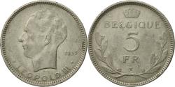 World Coins - Coin, Belgium, 5 Francs, 5 Frank, 1937, , Nickel, KM:108