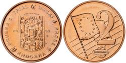 World Coins - Andorra, 2 Euro Cent, 2003, Copper, unofficial private coin,