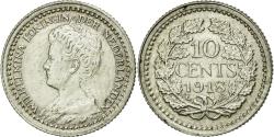 World Coins - Coin, Netherlands, Wilhelmina I, 10 Cents, 1918, , Silver, KM:145