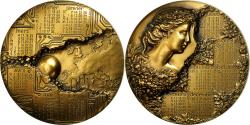 World Coins - France, Medal, Calendrier, Buste de Femme, 2001, Mayot, , Bronze
