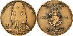 World Coins - France, Medal, Compagnie des Messageries Maritimes, Shipping, 1951, Lavrillier
