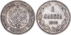 World Coins - Coin, Finland, Alexander III, Markka, 1892, Helsinki, , Silver, KM:3.2