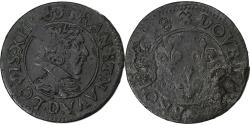 World Coins - France, Louis XIII, Double Tournois, 1628, Lyon, Copper, , CGKL:348