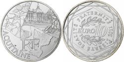 World Coins - France, 10 Euro, Euros des régions, Aquitaine, 2011, Paris, Silver,