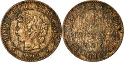 World Coins - Coin, France, Cérès, Centime, 1892, Paris, , Bronze, KM:826.1