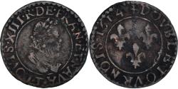 World Coins - Coin, France, Double tournois, buste enfantin, Double Tournois, 1614, Nantes