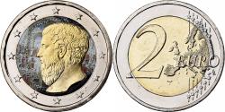 World Coins - Greece, 2 Euro, Platon, Colourized, 2013, Athens, Bi-Metallic, , KM:New