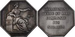 World Coins - France, Token, Compagnie des Notaires d'Eure et Loir, 1836, Silver, Barre