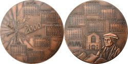 World Coins - France, Medal, Calendrier, Sélestat, 2000, Bronze,