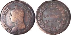 World Coins - Coin, France, Dupré, Decime, AN 8, Bordeaux, , Bronze, KM:644.8