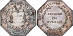 World Coins - France, Token, Notaires de l'Arrondissement de Bazas, Gironde, Silver, Dorville
