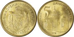 World Coins - Coin, Serbia, 5 Dinara, 2012