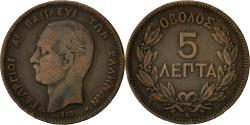 World Coins - Coin, Greece, George I, 5 Lepta, 1878, , Copper, KM:54