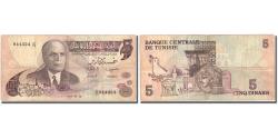 World Coins - Banknote, Tunisia, 5 Dinars, 1973, 1973, KM:71, VF(30-35)