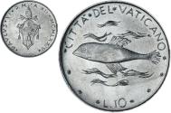 World Coins - Coin, VATICAN CITY, Paul VI, 10 Lire, 1974, , Aluminum, KM:119