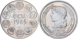 World Coins - France, Medal, Ecu Europa, Marianne, 1985, Copper-Nickel Gilt, Rodier,