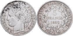 World Coins - France, 5 Francs, Cérès, 1850, Paris, Silver, VF(20-25), KM:761.1