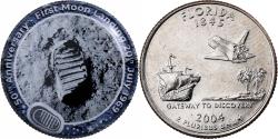 Us Coins - United States, Quarter, Florida, 50th Anniversary First Landing, 2004, U.S.