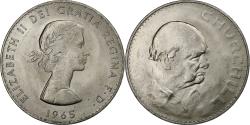 World Coins - Great Britain, Elizabeth II, Crown, Winston Churchill, 1965, London