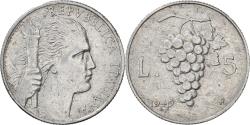 World Coins - Coin, Italy, 5 Lire, 1949, Rome, , Aluminum, KM:89