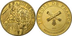 World Coins - France, Token, Doué - le zoo, 2011, Copper-nickel Aluminium, Arthus Bertrand