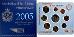 World Coins - San Marino, Set Euros, 2005, Coffret,