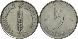 World Coins - Coin, France, Épi, 5 Centimes, 1961, Paris, , Stainless Steel, KM:927
