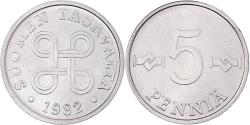 World Coins - Coin, Finland, 5 Pennia, 1982, , Aluminum, KM:45a