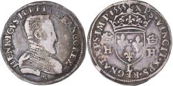 World Coins - Coin, France, Henri II, 1/2 teston à la tête nue, Bust A, 1555, Bayonne