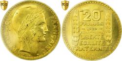 World Coins - France, 20 Francs, Turin, 1929, Paris, Pattern, Bronze-Aluminium, PCGS, MS(63)