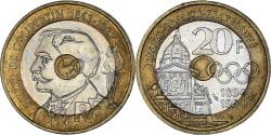 World Coins - Coin, France, Pierre de Coubertin, 20 Francs, 1994, , Tri-Metallic