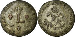 World Coins - Coin, France, Louis XV, Double sol (2 sous) en billon, 2 Sols, 1740, Strasbourg