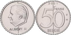 World Coins - Belgium, Albert II, 50 Frank, 2001, Brussels, Nickel, , KM:194